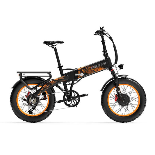 LANKELEISI X2000MAX Fat Tire Foldable Electric Bike Front And Rear Drive 2000W Motor LANKELEISI