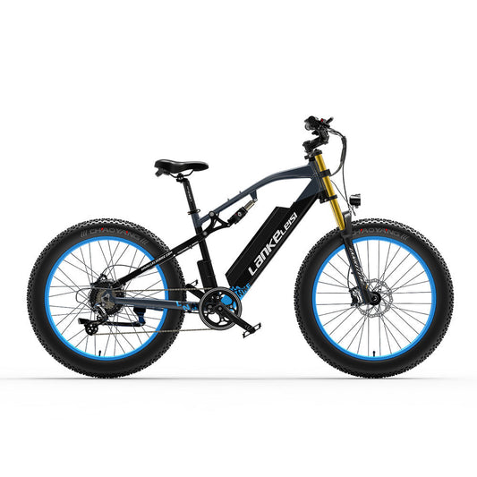LANKELEISI RV700 Fat 26-inch Full Suspension E-Mountain bike 48V 16Ah E-MTB 1000W Motor LANKELEISI Gleecycle